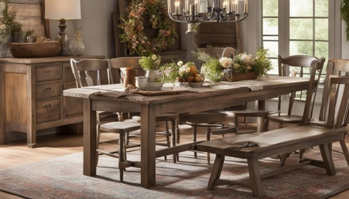 Farmhouse style furniture