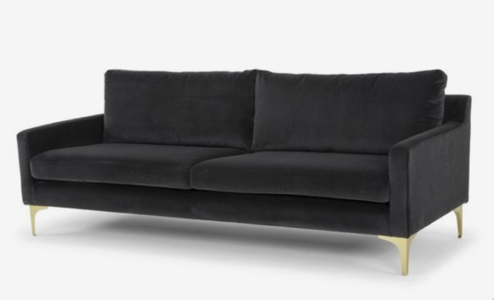 Designers Guild sleek sofa - choose with either bolster or square ...