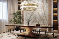 Luxury modern dining table